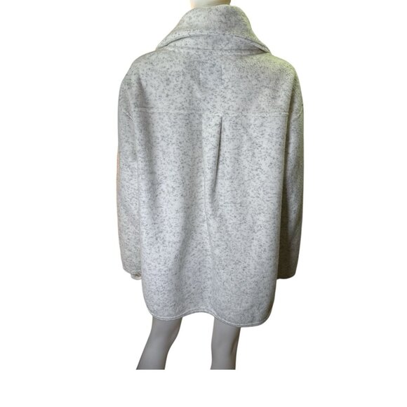 Chelsea Deboer White Fleece Sweatshirt Free People White/Black Size XS/S EUC - Picture 5 of 7